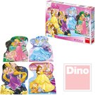 DINO Puzzle set 4v1 Disney hravé Princezny 54 dílků v krabici 13x19cm