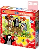 DINO Puzzle maxi 24 dílků Krtek na krtině (Krteček) 66x47cm