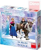 DINO Puzzle Frozen (Ledové Království) 66x47cm 24 dílků skládačka v krabici