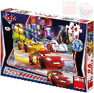 DINO Puzzle 24 dílků Noční závod Cars (Auta) 26x18cm skládačka v krabici