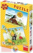 DINO Puzzle 2 x 48 dílků Krtkův svět Krteček