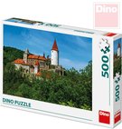 DINO Puzzle skládačka Křivoklát set 500 dílků 47x33cm v krabici