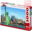 DINO Puzzle 1000 dílků Socha Svobody 66x47cm skládačka v krabici