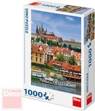 DINO Puzzle skládačka Pražský hrad set 1000 dílků 47x66cm v krabici