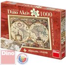 DINO Puzzle Aktiv Historická mapa 1000 dílků