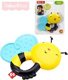 FISHER PRICE Baby zvířátko kousací chrastítko na kartě pro miminko
