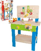 DŘEVO HAPE Dětský ponk set s nářadím a doplňky DŘEVĚNÉ HRAČKY