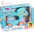 ET BAM BAM Baby Koník zvířátko na kolečkách plast pro miminko