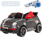 PEG PÉREGO RC Auto FIAT 500 grey 6V na dálkové ovládání ELEKTRICKÉ VOZÍTKO