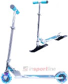 INSPORTLINE Koloběžka dětská skládací Worker Snow Spider PRO 2v1 LED diody