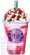 INTEX Lehátko jahodový shake 191x107cm nafukovací matrace na vodu
