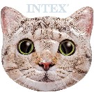 INTEX Lehátko nafukovací Kočka 147x135cm matrace s úchyty na vodu 58784