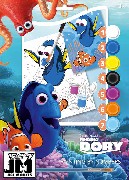 JIRI MODELS Malování podle čísel A4 Hledá se Dory set s barvičkami