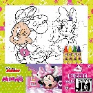 JIRI MODELS Omalovánky puzzle s voskovkami Disney Minnie Mouse