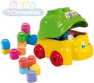 CLEMENTONI CLEMMY Baby Tahací želva na kolečkách set s 15 vonícími kostkami
