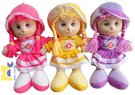 MAC TOYS Panenka Anička látková 35 cm 3 barvy zpívá a mluví