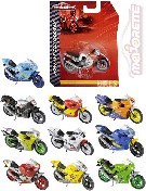 MAJORETTE Motocykl Fantasy 6,5cm motorka na volný chod 11 druhů kov na kartě