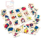 BINO DŘEVO Obrázkové identifikační značky dětské jmenovky III. set 32ks
