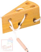 BINO DŘEVO Šití sýr * DŘEVĚNÉ HRAČKY *