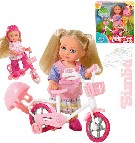 SIMBA Evička panenka na kole set s doplňky 4 druhy