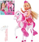 SIMBA Evi Love Panenka Evička princezna 12cm set s koněm a doplňky v krabičce