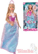SIMBA Panenka Steffi 29cm magická princezna svítící na baterie Světlo