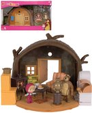 SIMBA Máša a medvěd herní set dům medvěda + 2 figurky s doplňky plast