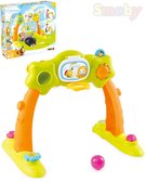 SMOBY Baby hrazdička s aktivitami Cotoons 2v1 na baterie Světlo Zvuk pro miminko
