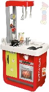 SMOBY Kuchyňka dětská Bon Appetit na baterie červeno-zelená na baterie Zvuk