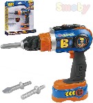 SMOBY Šroubovák vrtačka 2v1 Bořek stavitel set dětské nářadí se 3 nástavci