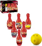 SEDCO Kuželky dětské 20cm Mondo Cars 3 (Auta) na bowling set 6ks + koule plast