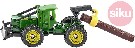 SIKU Model John Deere se zadním nakladačem a kládou kov
