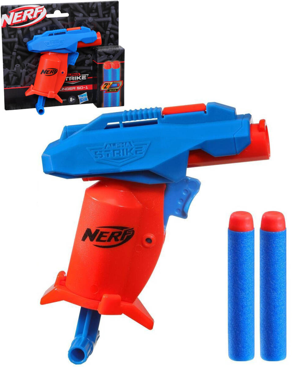 HASBRO NERF Alpha Strike Slinger SD-1 set dětský blaster + 2 šipky Elite