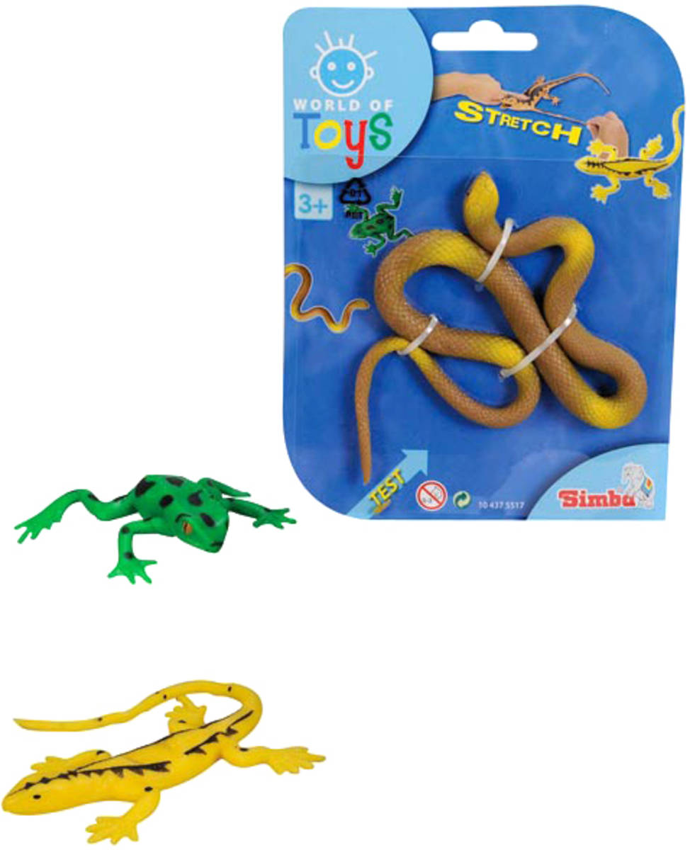 SIMBA Gumové zvířátko strečové malé na kartě 3 druhy