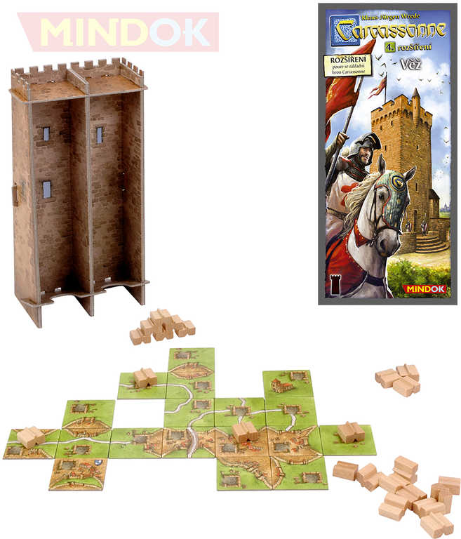 MINDOK HRA Carcassonne rozšíření 4  Věž *SPOLEČENSKÉ HRY*