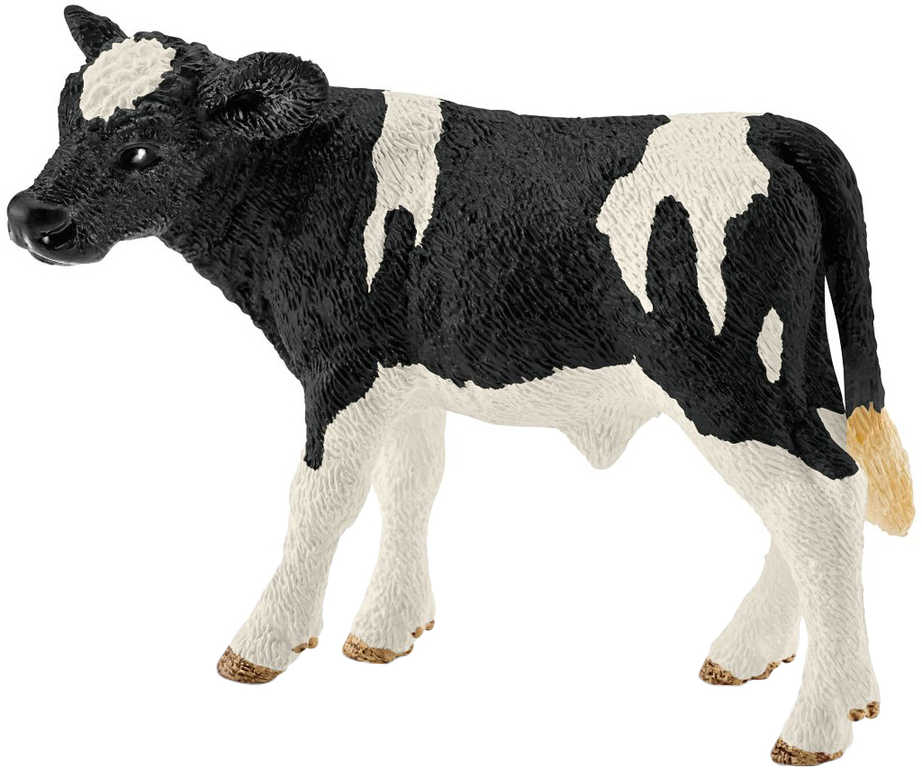 SCHLEICH Holšteinské tele 8cm figurka kráva ručně malovaná plast