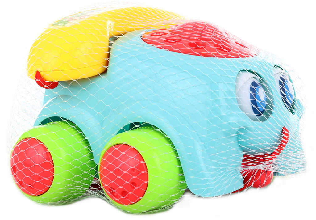 Telefon baby barevný klasický tahací 20cm s aktivitami s očima plast