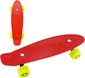 Skateboard dětský pennyboard červený 43cm plastové osy zelená kola