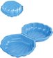Pískoviště přenosné uzavíratelné 176x102x20cm bazének modrá mušle s víkem plast