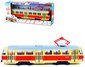 Tramvaj MHD 28cm esky hls zastvky funkn dvee na baterie Svtlo Zvuk CZ