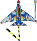 Drak ltajc letadlo 140cm raketa v sku plast nylonov