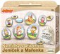 Kamnky s pbhem pohdky Jenek a Maenka kreativn set s 10 kamnky