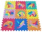 Měkké bloky Zvířátka 9ks pěnový koberec baby vkládací puzzle