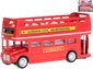 Autobus londýnský vyhlídkový kovový zpětný chod 2 druhy na kartě