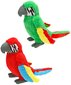 PLYŠ Pták Papoušek 31cm 2 barvy *PLYŠOVÉ HRAČKY*