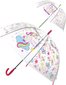 Deštník dětský holčičí průhledný Jednorožci vystřelovací různé druhy
