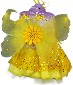 KARNEVAL Šaty žluté princezna s křídly slunečnice *KARNEVALOVÝ KOSTÝM*