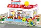 SLUBAN Stavebnice GIRLS supermarket non-stop set 289 dlk + 3 figurky plast