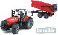 BRUDER 02045 (2045) Traktor MASSEY FERGUSON + sklapc vz - erven