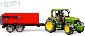 BRUDER 02057 (2057) Set traktor John Deere 6920 + sklpc valnk erven